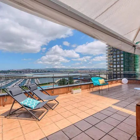 Atico Lujo Costa Vasca Bilbao,terraza, Mar, Jacuzi * Santurtzi