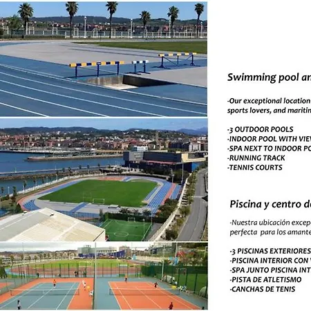 Atico Lujo Costa Vasca Bilbao,terraza, Mar, Jacuzi 아파트 Santurtzi