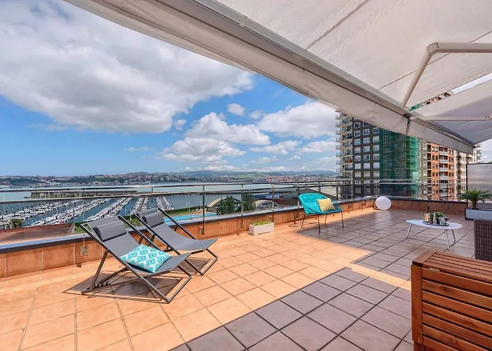 Atico Lujo Costa Vasca Bilbao,terraza, Mar, Jacuzi * Santurtzi